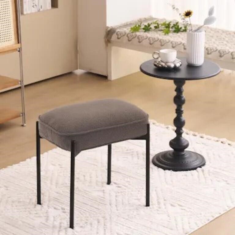 YOUNIKE Fabric Vanity Stool, Brown