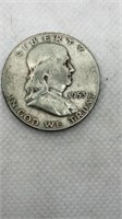 1953-D Franklin half dollar