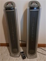 2 Lasko Tower Ceramic Air Heaters
