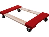 Move-It Carpeted Solid Wood Moving Dolly