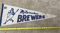 Vintage Milwaukee Brewers Pennant
