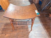 Antique Oak vanity chair