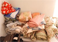 Large Qty of Linens, bed linens, comforter,