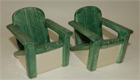 Green Adirondack Chairs