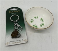 Crown Staff Shamrock Dish & Blarney Luckstone Keyc