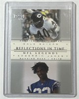 2000 UD Legends #R7 Gale Sayers / Edgerrin James!