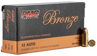 PMC 32A Bronze Target 32 ACP 71 gr Full Metal Jack