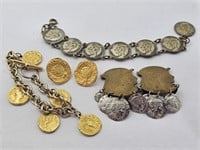 Coin Theme Jewellery Lot