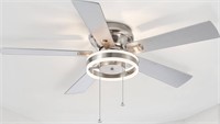 Tarina 52 in. Integrated LED Indoor Satin Nickel