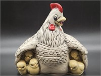 Arnels Whimsical Ceramic Chicken w/ Chicks
