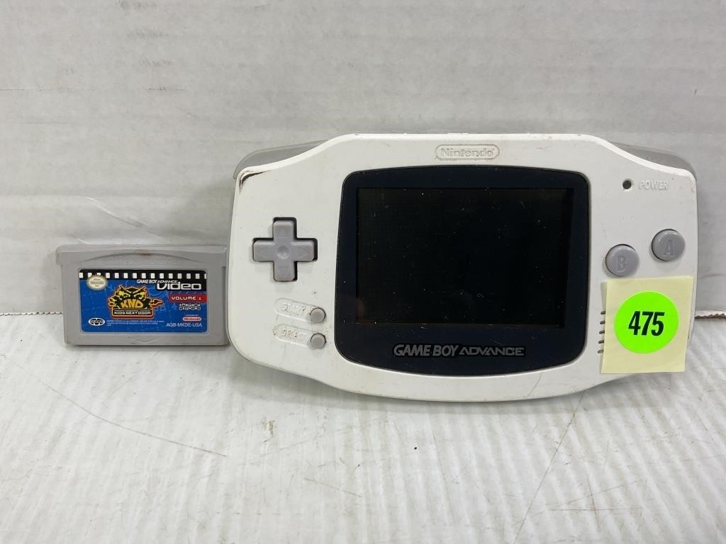 WHITE NINTENDO GAME BOY ADVANCE WITH CODENAME