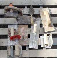Variety of Concrete Trowels