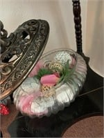 OVAL COVERED DECORATIVE BOWL