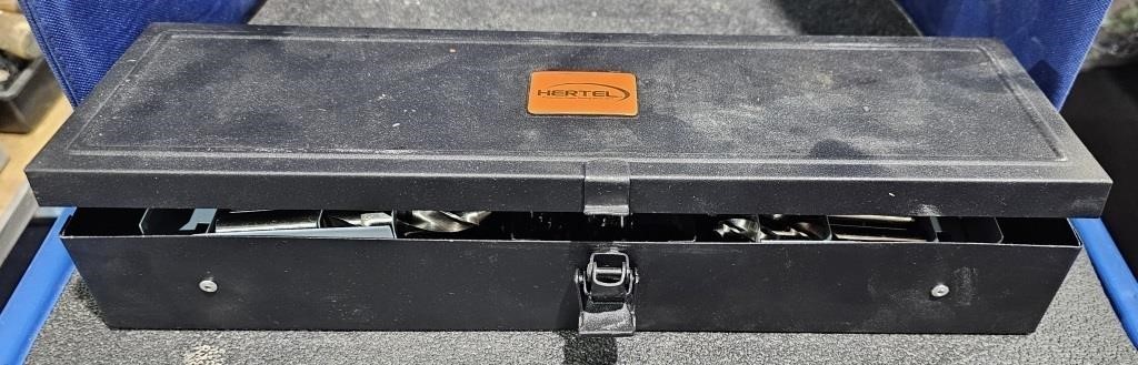 Hertel Metal Box w/ Drill Bits