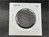 1846 Large Cent VG