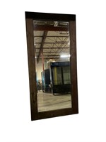 Solid wood framed mirror. Large