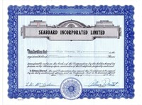 Seaboard PEI Inc Stock Certificate
