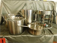 Stainless Steel Deep Fryer With Stock Pots