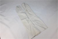 Christian Dior Long White Leather Gloves