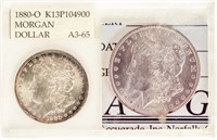 Coin 1880-O Micro "O"  Morgan Silver Dollar ACC 65