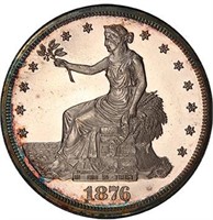 T$1 1876 TRADE PCGS PR64 CAM CAC