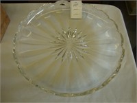 Heavy Edwardian cut crystal bowl.