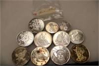 10 oz. « and 1 oz. .999 Silver rounds