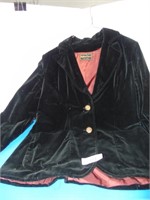 Vintage Black Velvet Coat