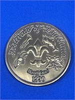 1990 festival of Louisiana - Mardi Gras coin