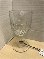 Pressed Glass Goblet - Honeycomb Circa 1880’s