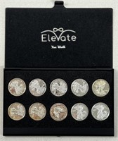 (10) 1g SILV ER WALKING LIBERTY COINS