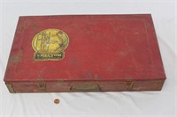 Vintage Erector Set In Original Metal Case