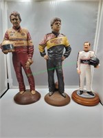 3 Nascar Figurines
