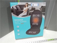 Massage seat topper with vibration and heat; new p