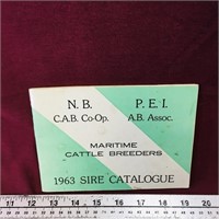 1963 Maritime Cattle Breeders Catalogue