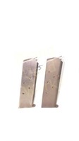 2 Colt 1911 Stainless Steel 7 RD Mags