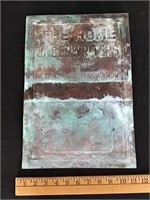 Vintage heavy copper sign