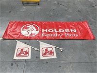 Genuine Holden Dealership POS Displays inc Flags