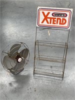 Vintage Fan and WYNNS Dealership Stand