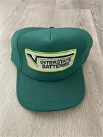 Vintage Interstate Batteries Patch Hat