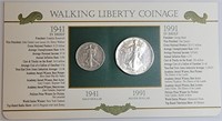 Walking Liberty Coinage ASE and 1/2 Dollar