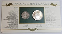 Walking Liberty Coinage ASE and 1/2 Dollar