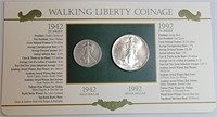 Walking Liberty Coinage ASE and 1/2 Dollar