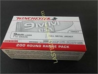 Winchester 9 mm 200 round range pack ammo