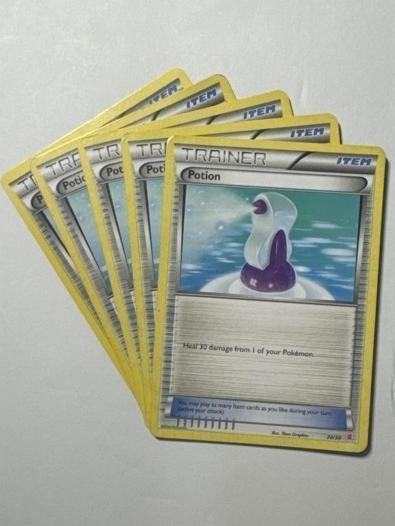 5 Pokémon French Card Potion Trainer 20/30!