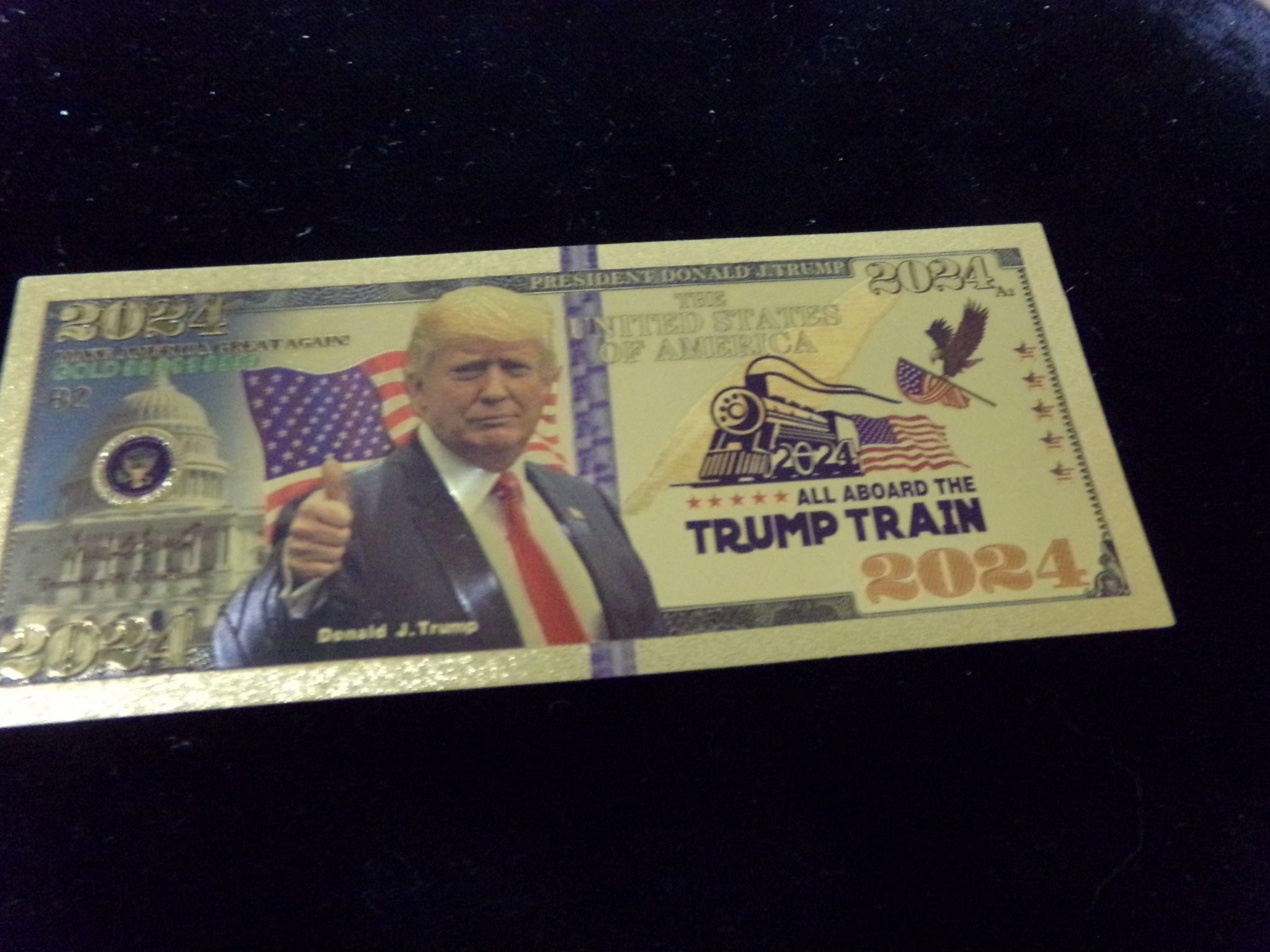 Donald Trump 2024 Gold clad Bill