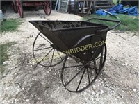 Large 2 iron wheel ore cart