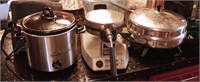 3pc Crock Pot, Waffle Maker & Fry Pan Appliances