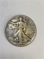 1945 Walking Liberty Silver Half Dollarv