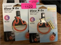 2 Glow N Go LED bike lights